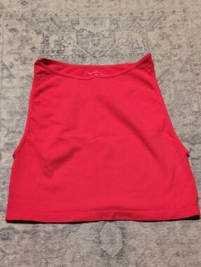 Free People Bright Red High Neck Tank